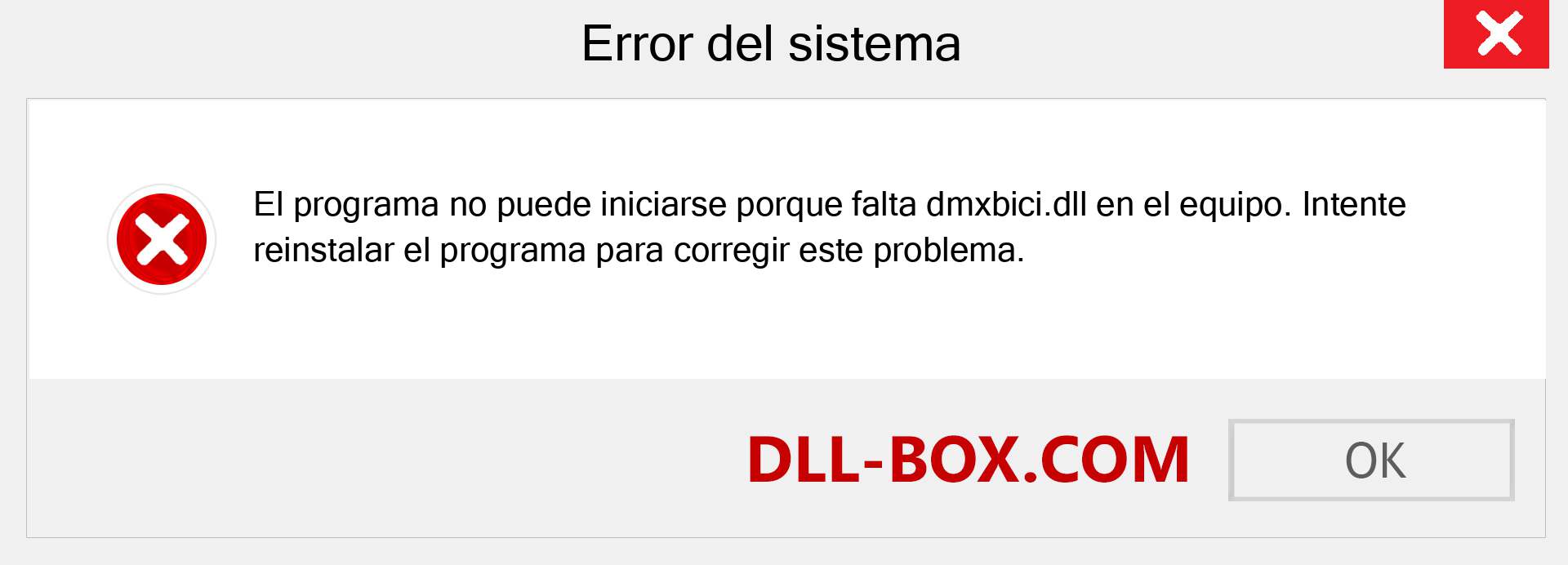 ¿Falta el archivo dmxbici.dll ?. Descargar para Windows 7, 8, 10 - Corregir dmxbici dll Missing Error en Windows, fotos, imágenes