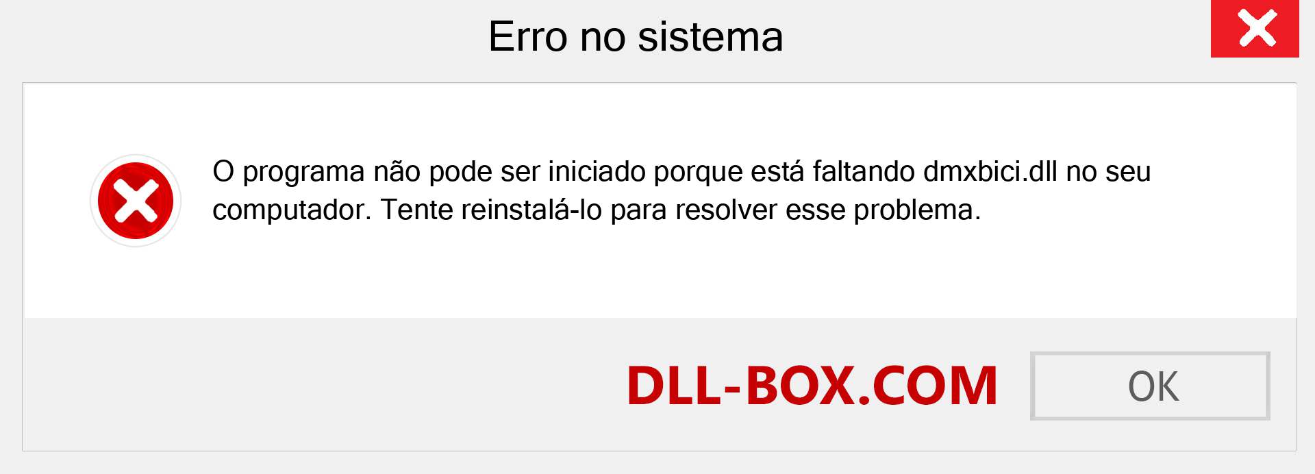 Arquivo dmxbici.dll ausente ?. Download para Windows 7, 8, 10 - Correção de erro ausente dmxbici dll no Windows, fotos, imagens