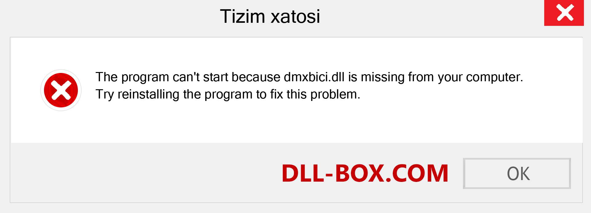 dmxbici.dll fayli yo'qolganmi?. Windows 7, 8, 10 uchun yuklab olish - Windowsda dmxbici dll etishmayotgan xatoni tuzating, rasmlar, rasmlar